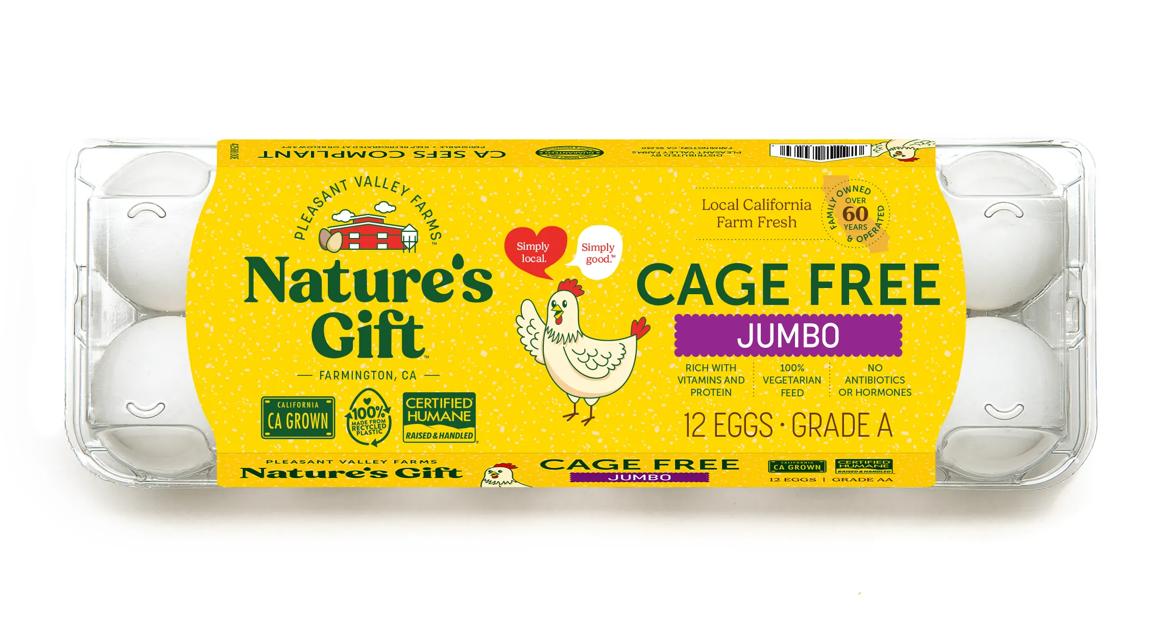 Nature's Gift cage free eggs